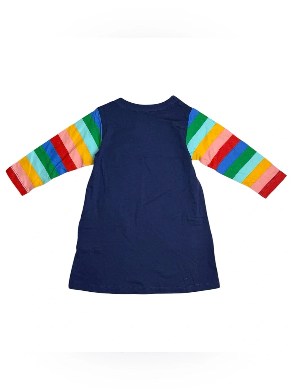 Planets Appliqué Cotton Dress Blue 2T